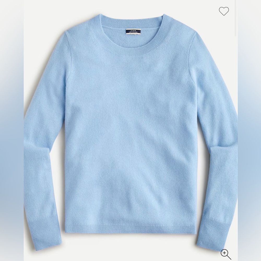 J.Crew Cashmere Slim-Fit Crewneck Sweater in Soft Hyacinth size M